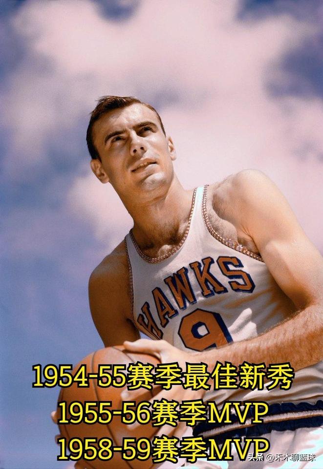 从最佳新秀（ROY)成长为MVP的17位球星：
1.鲍勃-佩蒂特，榜眼，1955