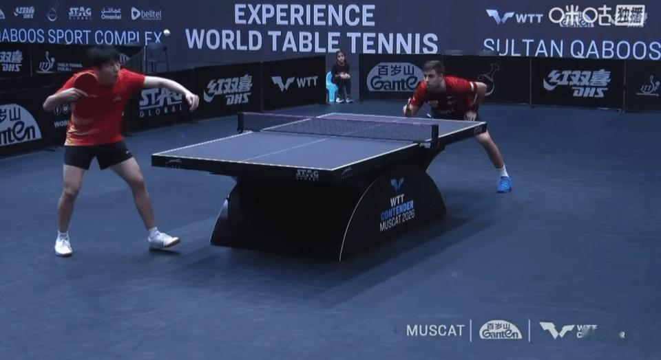 2026wtt马斯喀特挑战赛男子单打4-2温瑞博3-1达科（11-4 10-12