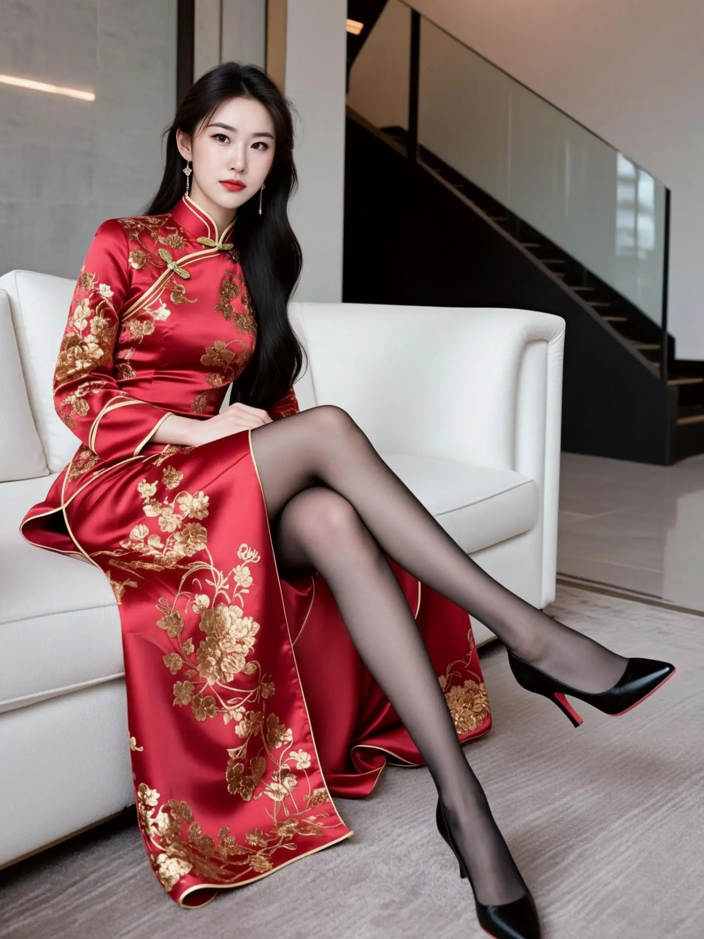 AI中式旗袍写真 随变ai随便玩