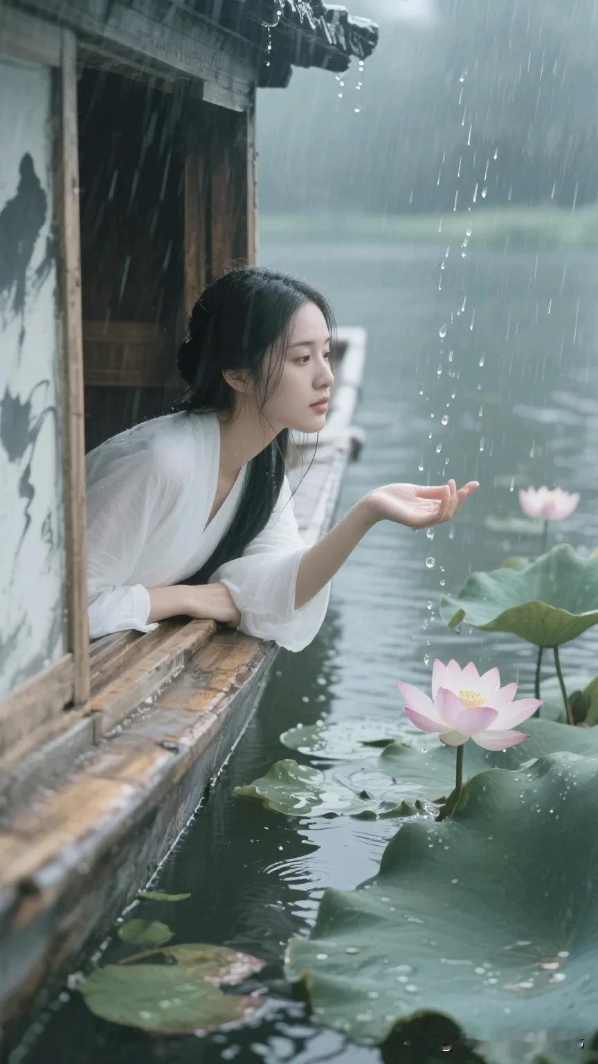 上联:素衣临水邀明月
下联:淡酒靠窗迎清风