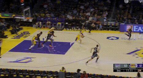 4中4，文森特的三分！ 国王vs湖人 ​​​