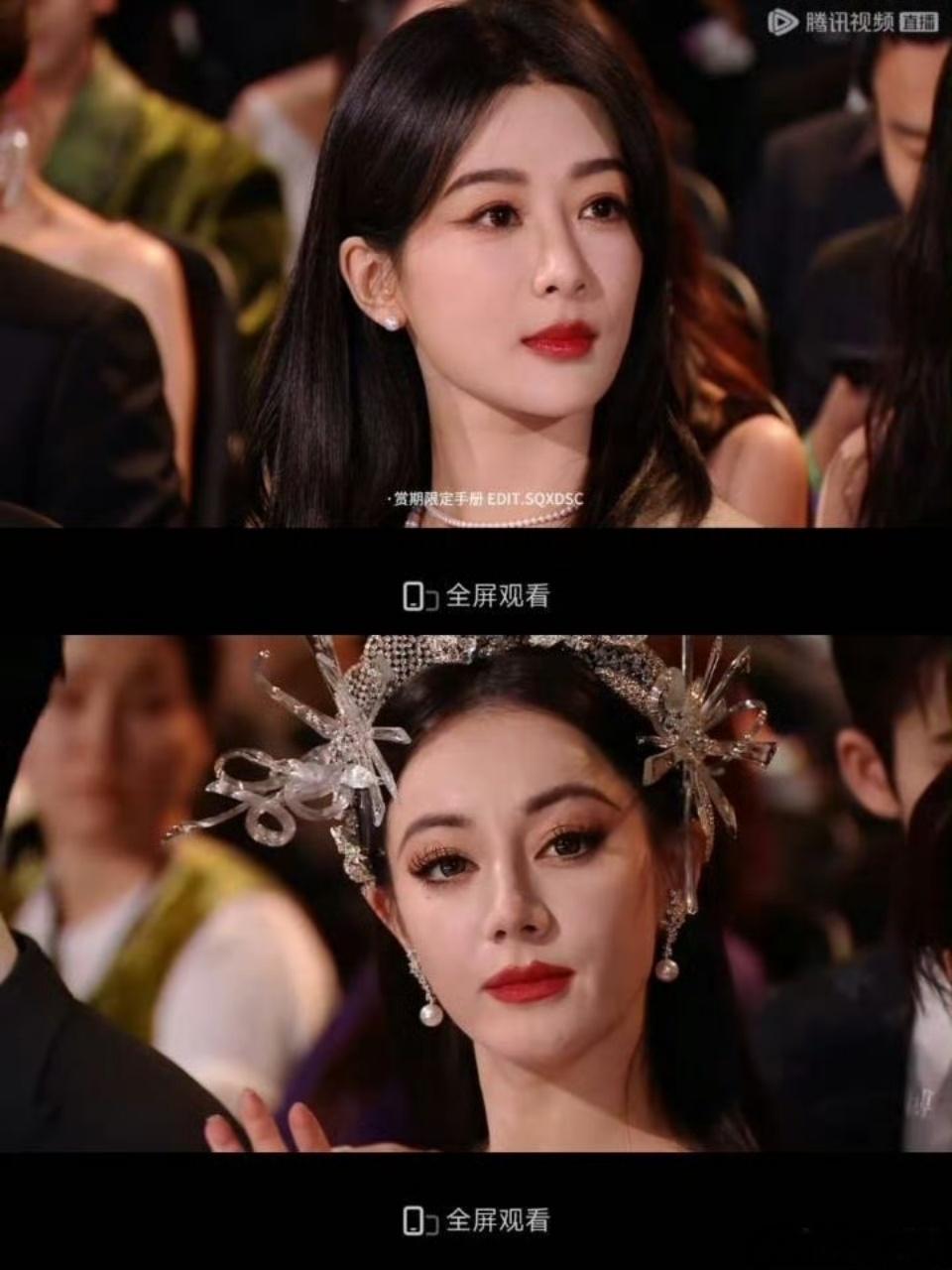 W盛典 迪丽热巴那年星光大赏被紫秒了之后，很少出来参加红毯了，这次造型师化妆师一