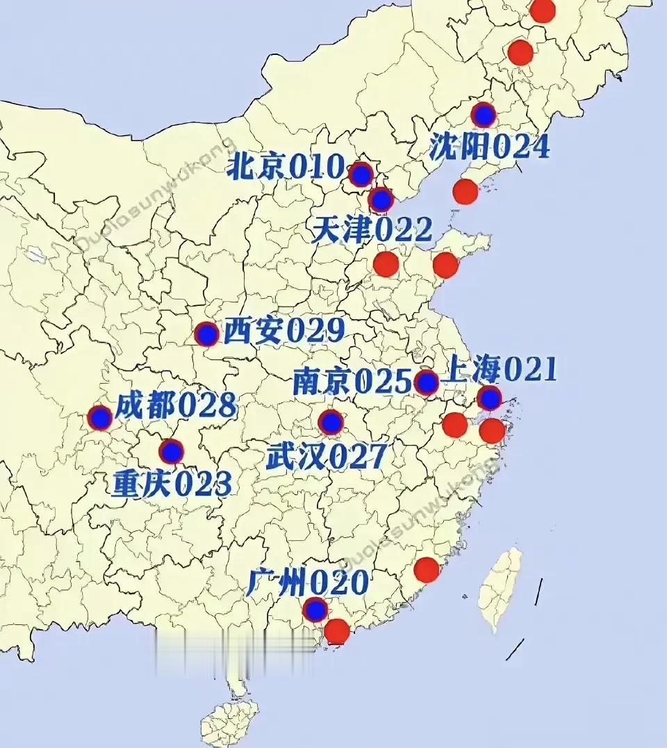 中国三位数区号的城市 ​
026是给台北预留的呢[灵光一闪]