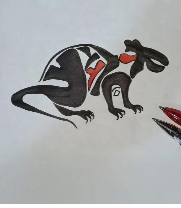 〔看图猜字〕图中画面隐藏几个字。作者太有才了！造型挺别致。有欣赏价值。你能看出来