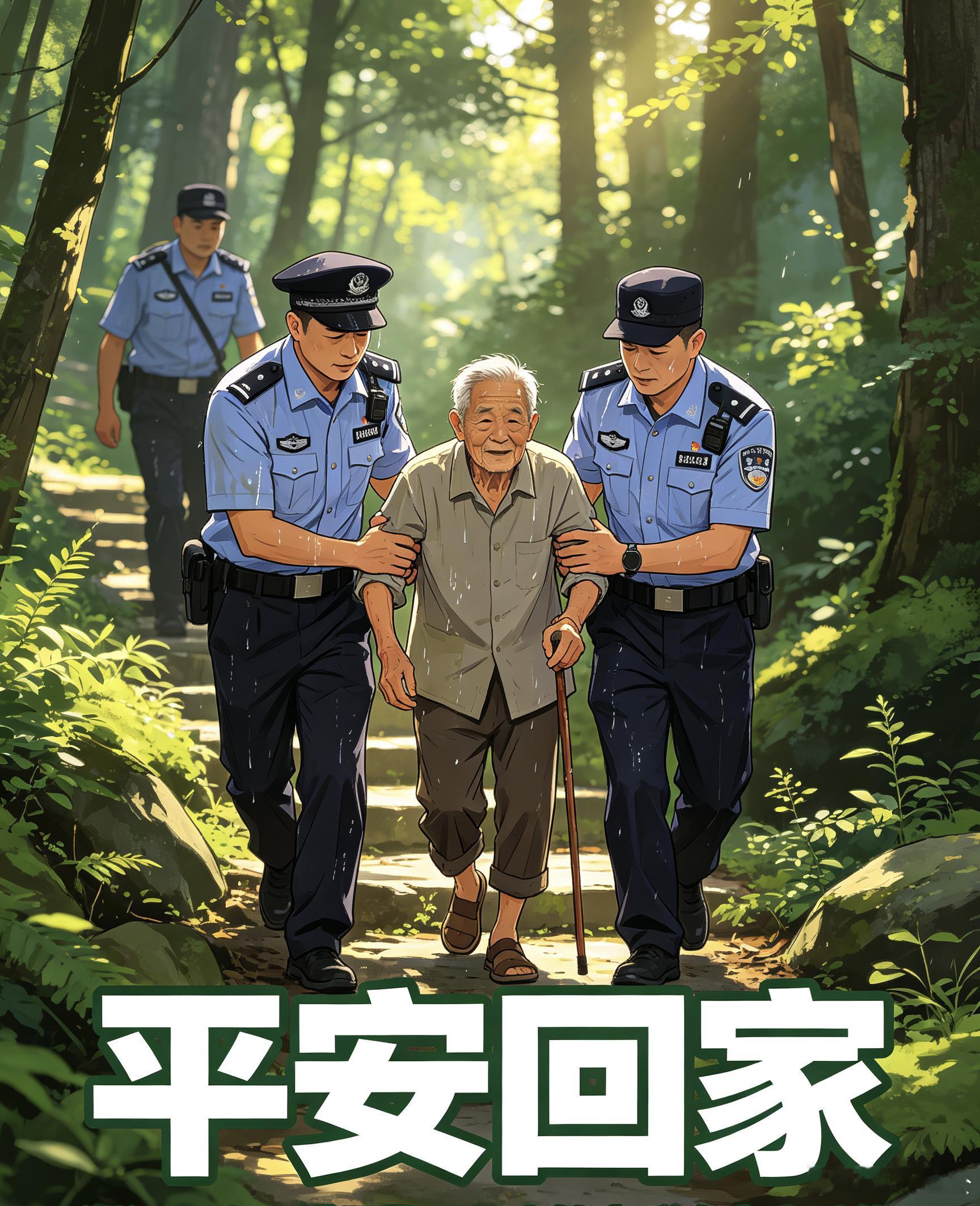 浙江民警高温深山极速搜救护平安浙江长兴小浦警情即命令！盛夏午后山林闷热难行，采菌