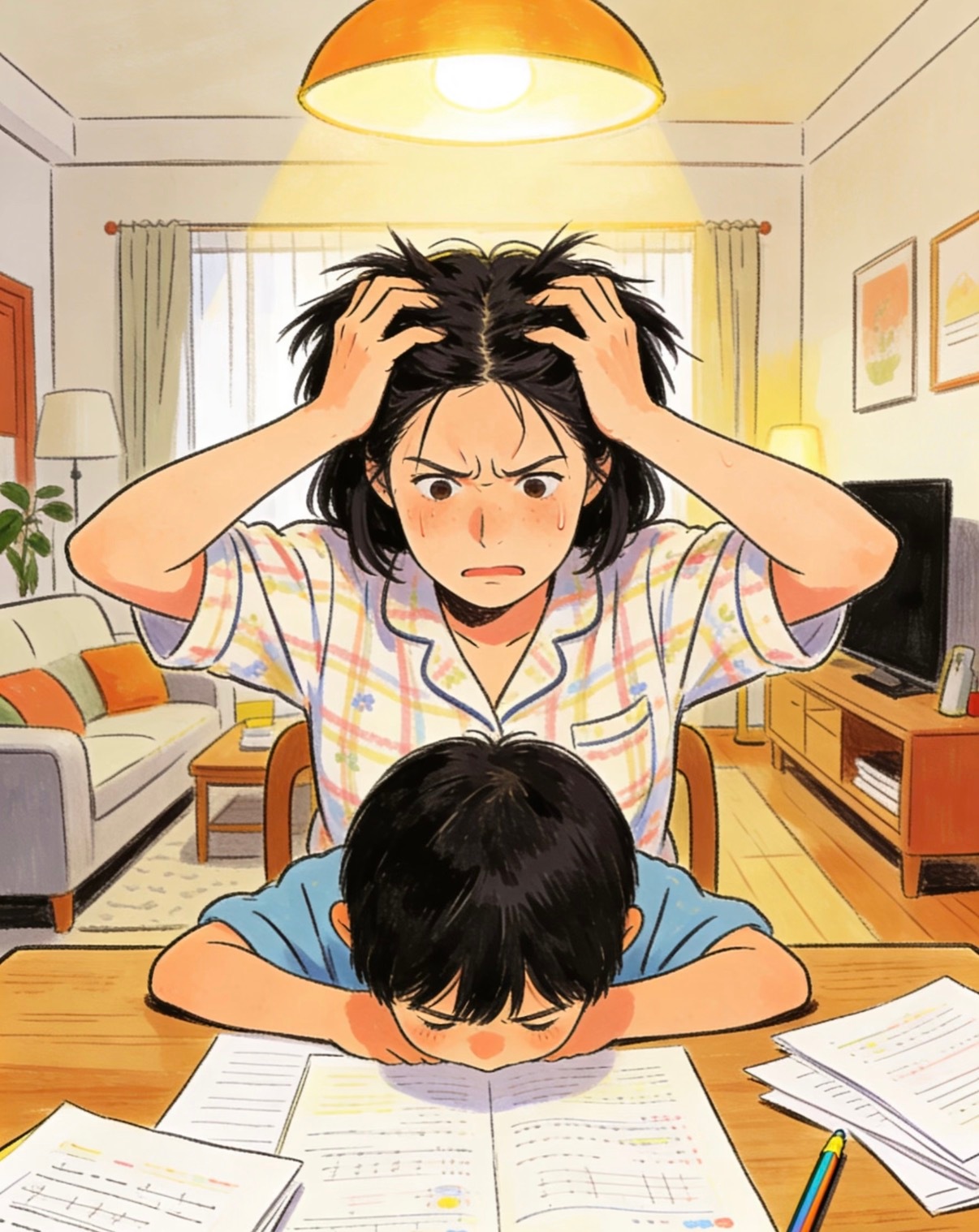 我觉得这种极端的爱挺窒息的，说不爱孩子吧，能辅导作业焦虑到自杀，说爱孩子吧，就没