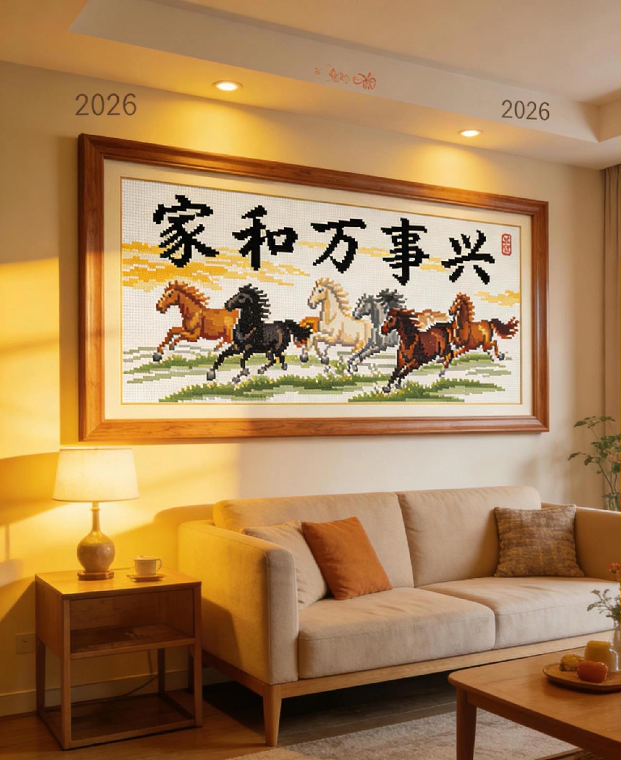 我最近喜欢上了做手工，尽然学会了绣十字绣。真的很不错，也很不容易呀！绣成功以后给