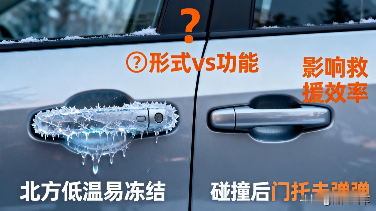 隐藏式门把手的“弊端”

北方冬季可能被冻住；发生碰撞时，能否自动弹开关乎救援效