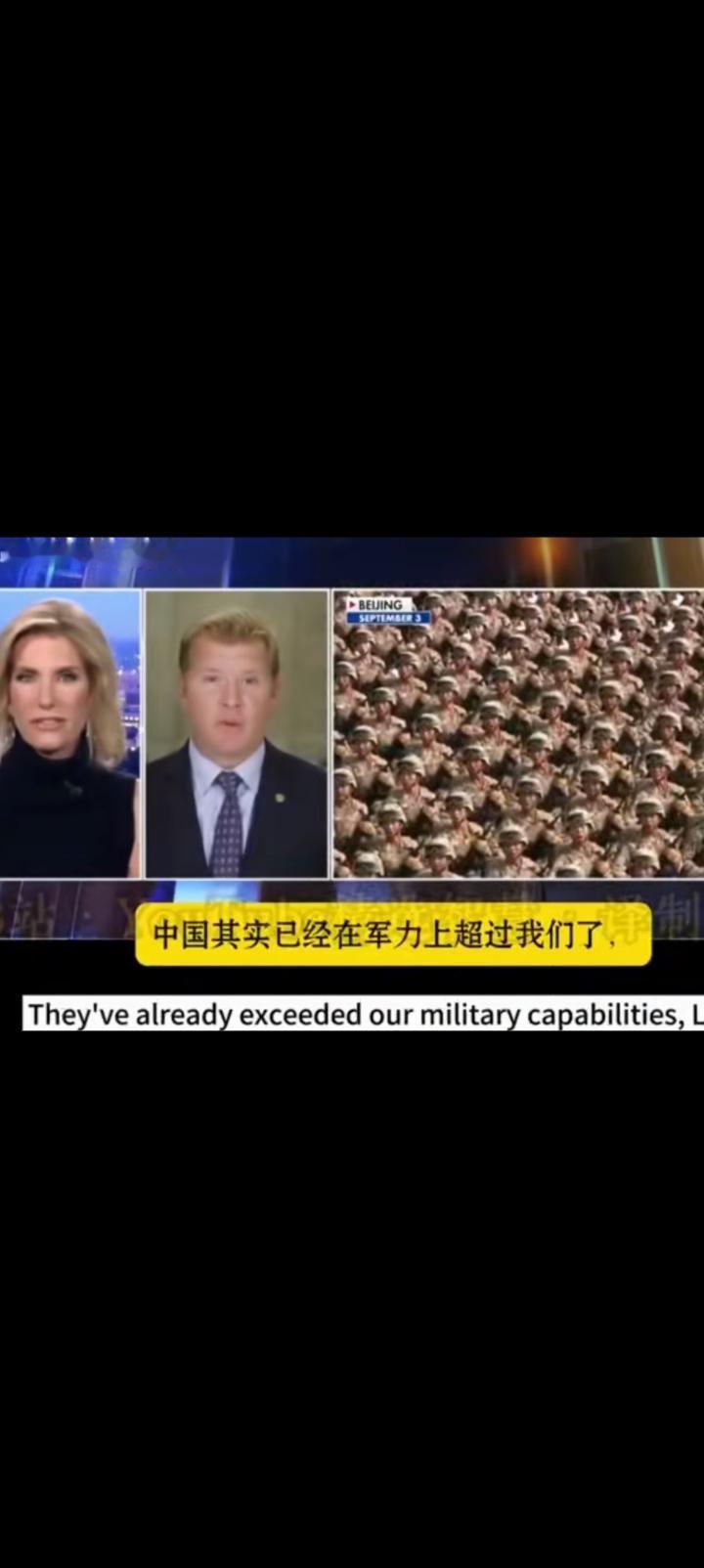 纽约时报主持人“中国很快就会在军力上超越美国”，参议员说那我就是先来给你泼一盆醒