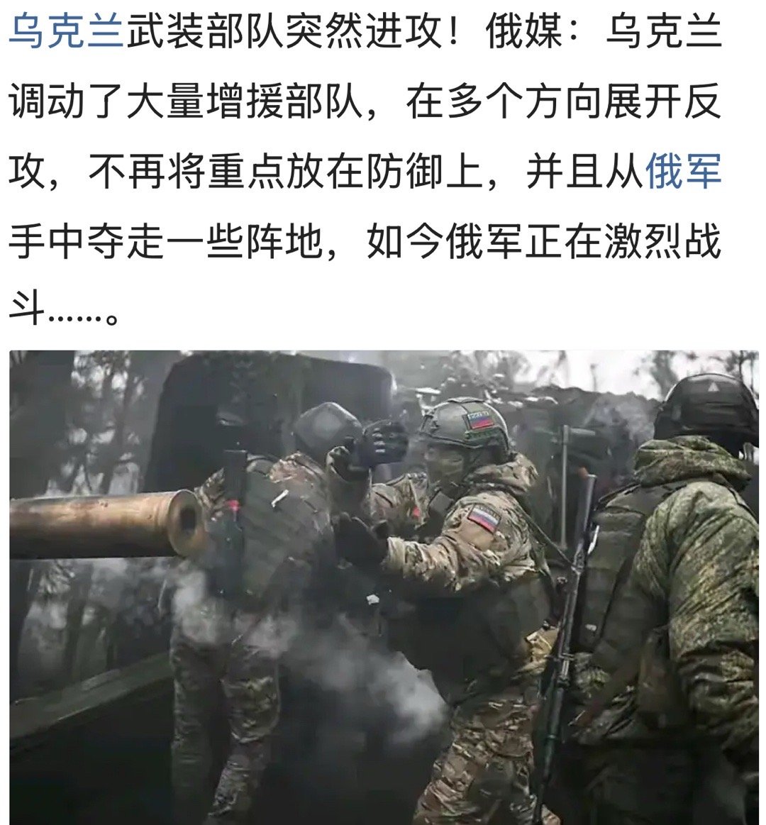 不会这么早反攻吧，我昨晚猜测下月8号前后。但俄军的夏季攻势已基本失败，组织了近百