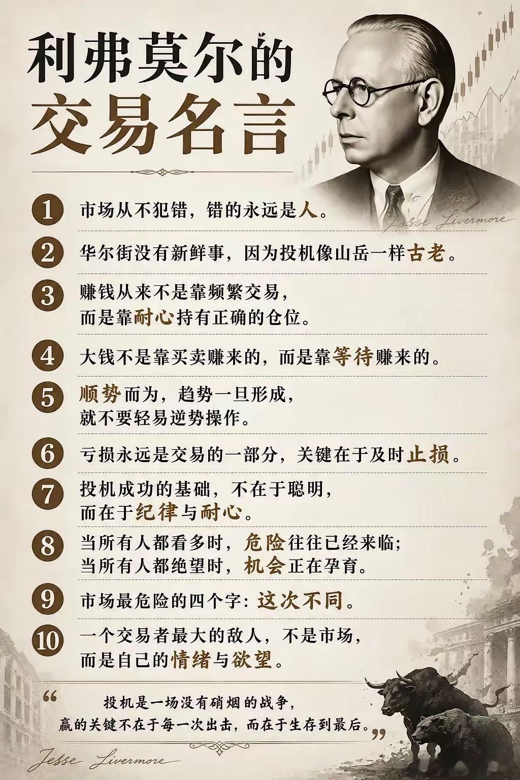 悟道最终境界不求日日盈利，但求长期稳定复利。不与市场对抗，不和自己较劲。看淡盈亏