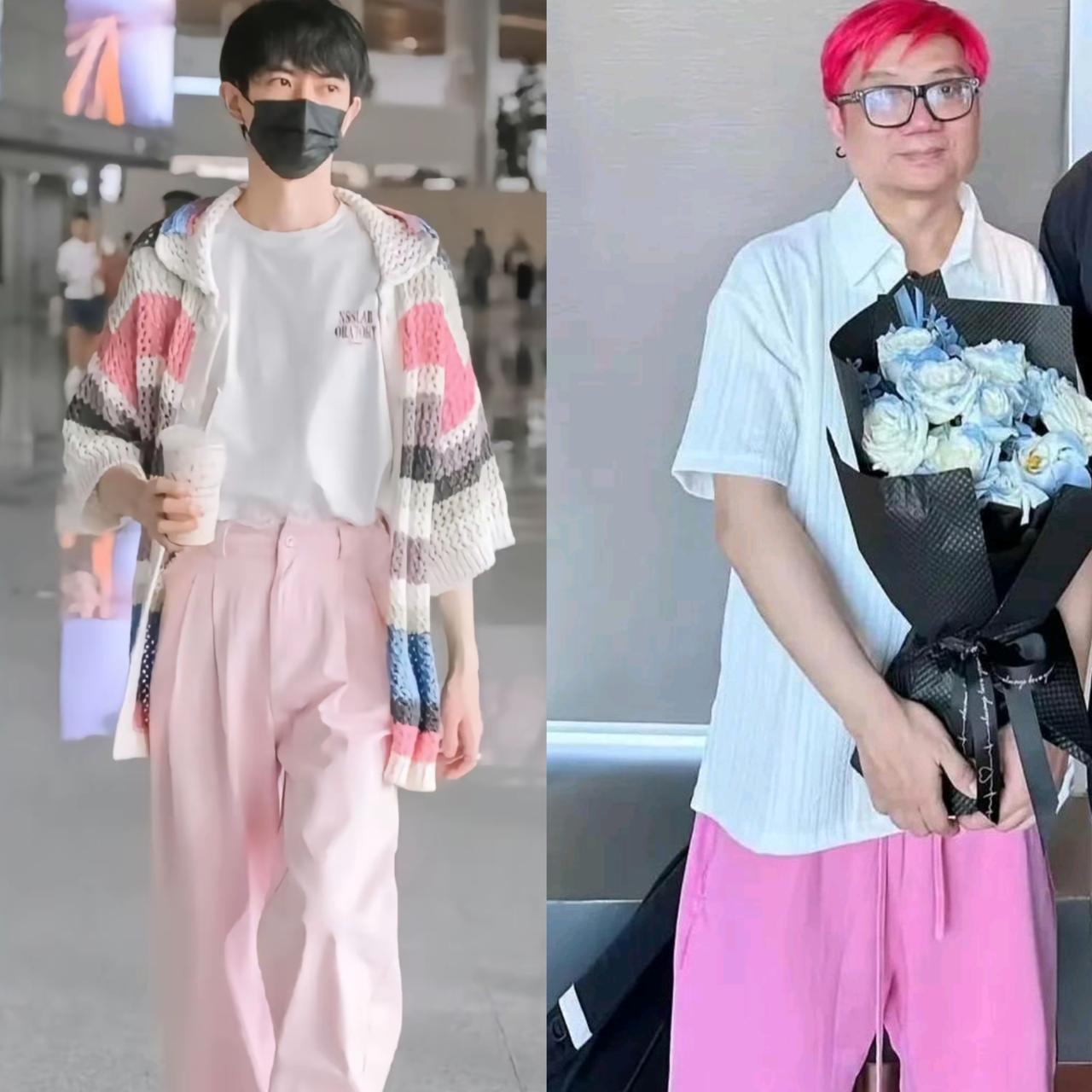 别说程青松和乔当年穿衣打扮有点相似，其实程青松一直在追求穿衣时尚和靓丽，但他穿的