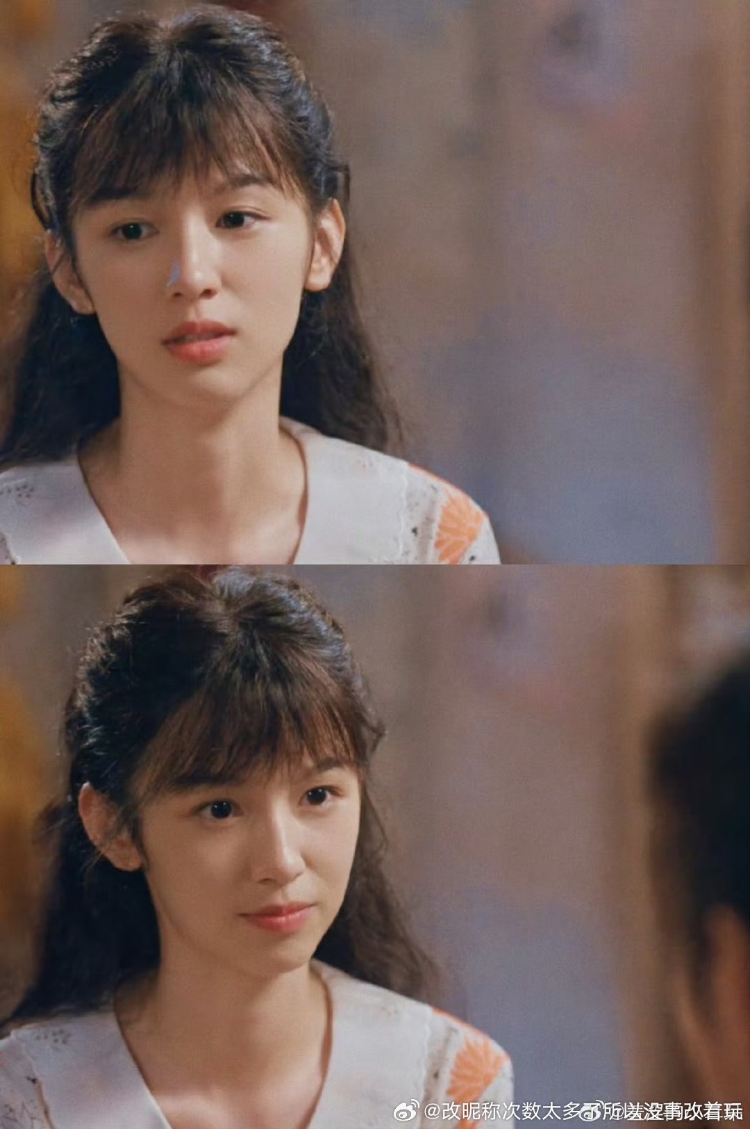 反而觉得比她之前几部古偶看着好看些古偶她也比较适合清汤挂面的造型 