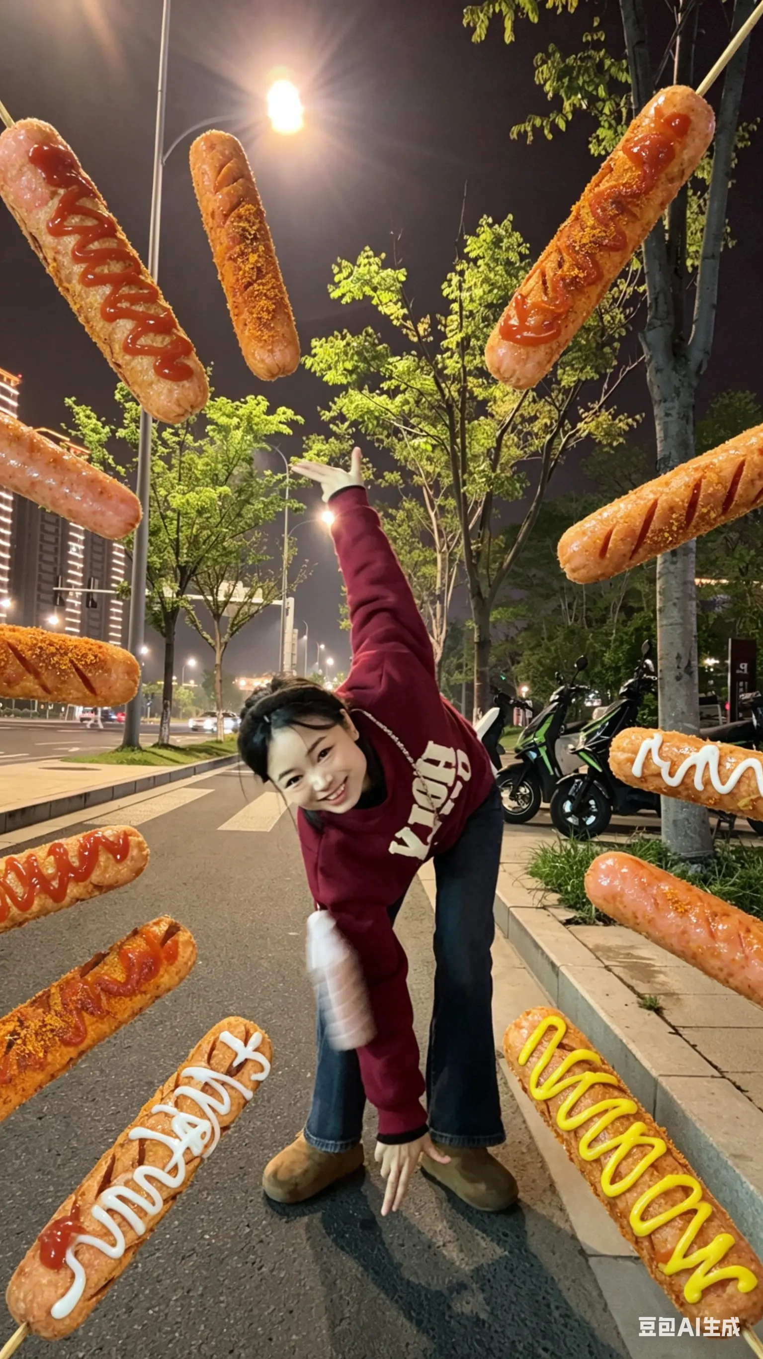 各种口味烤肠申请出战。