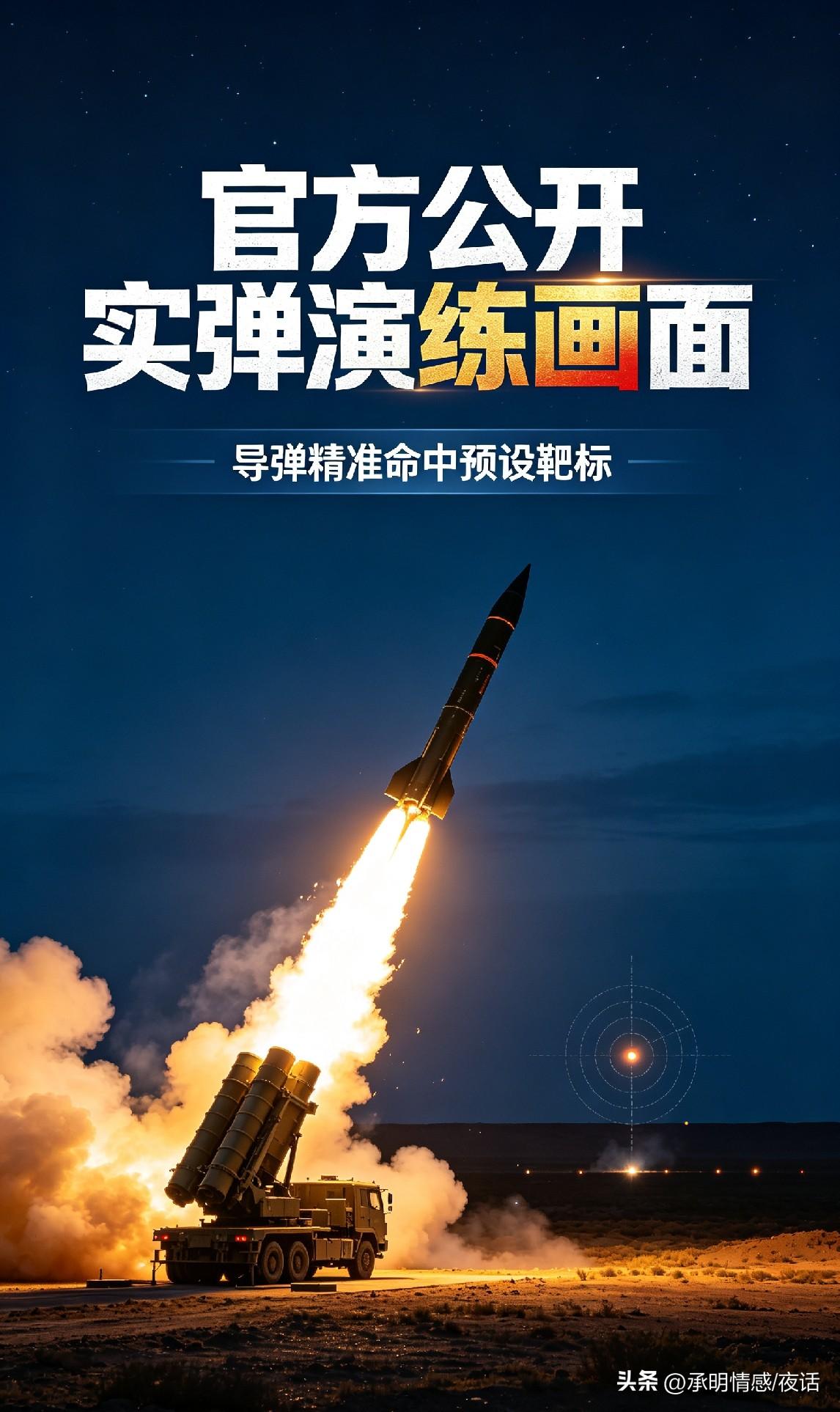 央视公开脱密的我军实战演练实拍啦！导弹精准命中靶标，这实战演练太提气。
画面记录