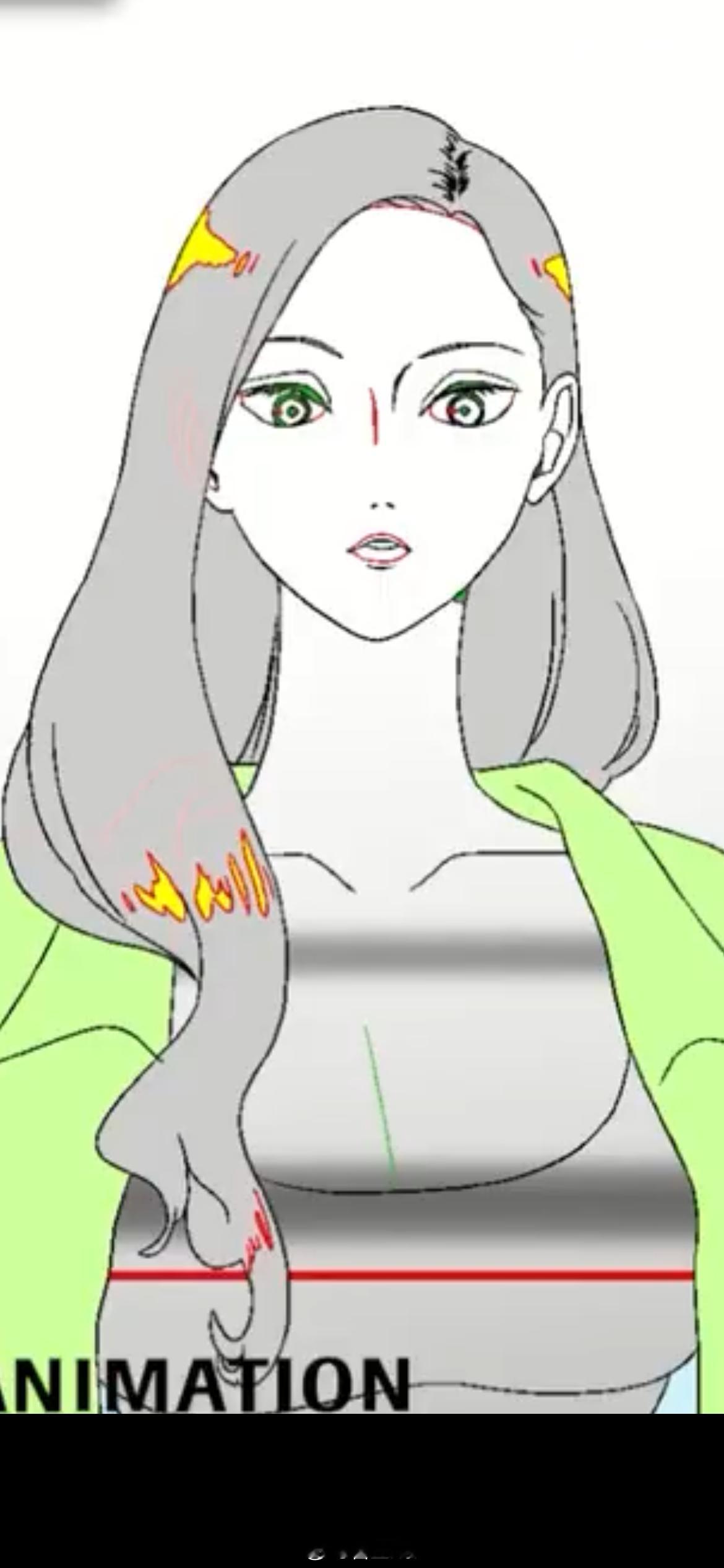 我妈光是线稿都美成啥了 