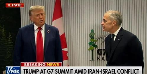 特朗普这次在 G7 峰会上的操作真的太敢了，当着加拿大现任总理卡尼的面，直接把人