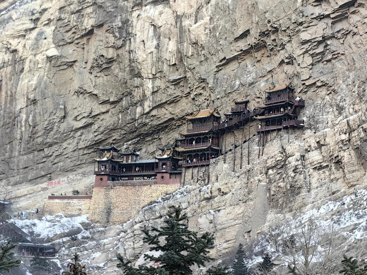 来悬空寺纯纯的打卡！