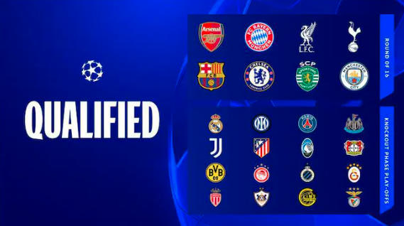 欧冠联赛第一阶段收官战 枪手全胜领跑 皇马大巴黎附加赛争名额