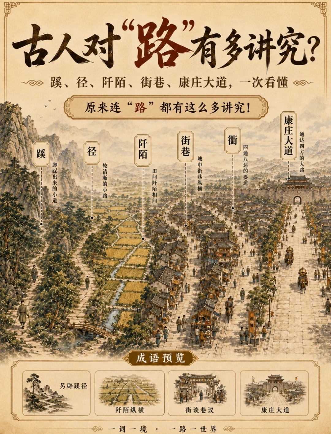 古人对 “路” 有多讲究 … ？ 