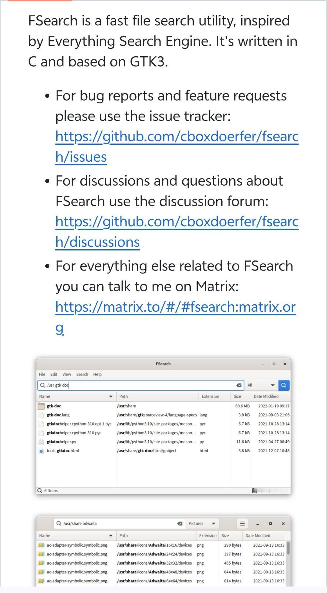 整理电脑文件时，总是被散乱的文件夹结构和重复文件拖慢效率。FSearch是一个轻