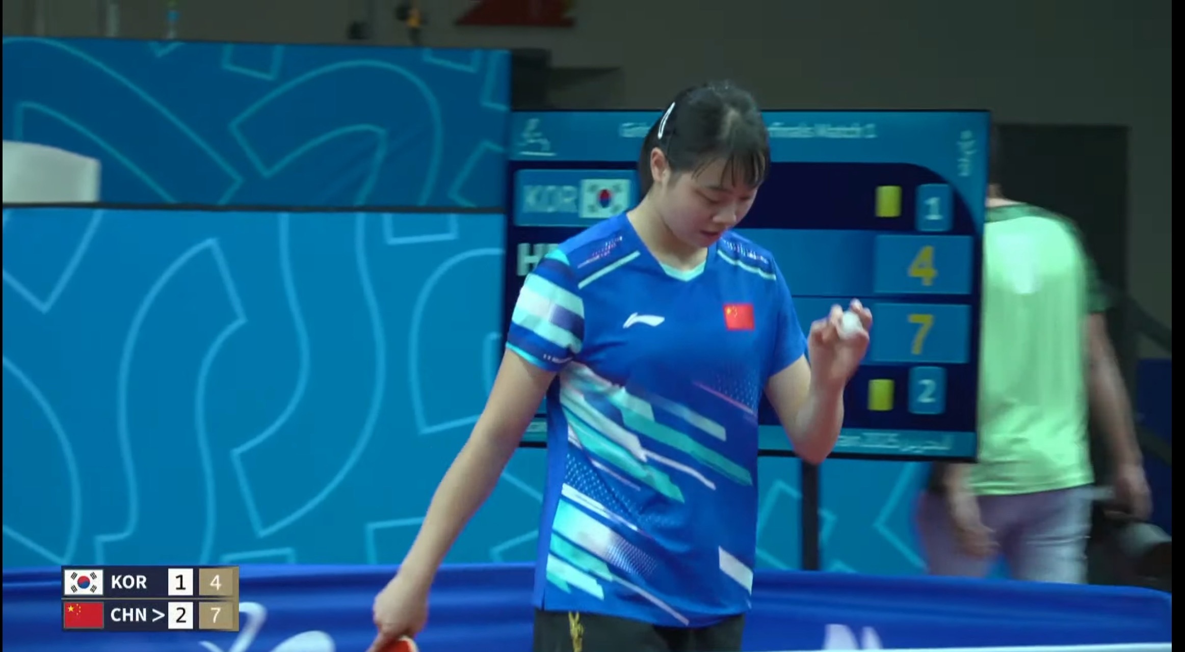 2025亚青运女子单打8-4胡一3-1许玴玪（11-8 11-4 5-11 11