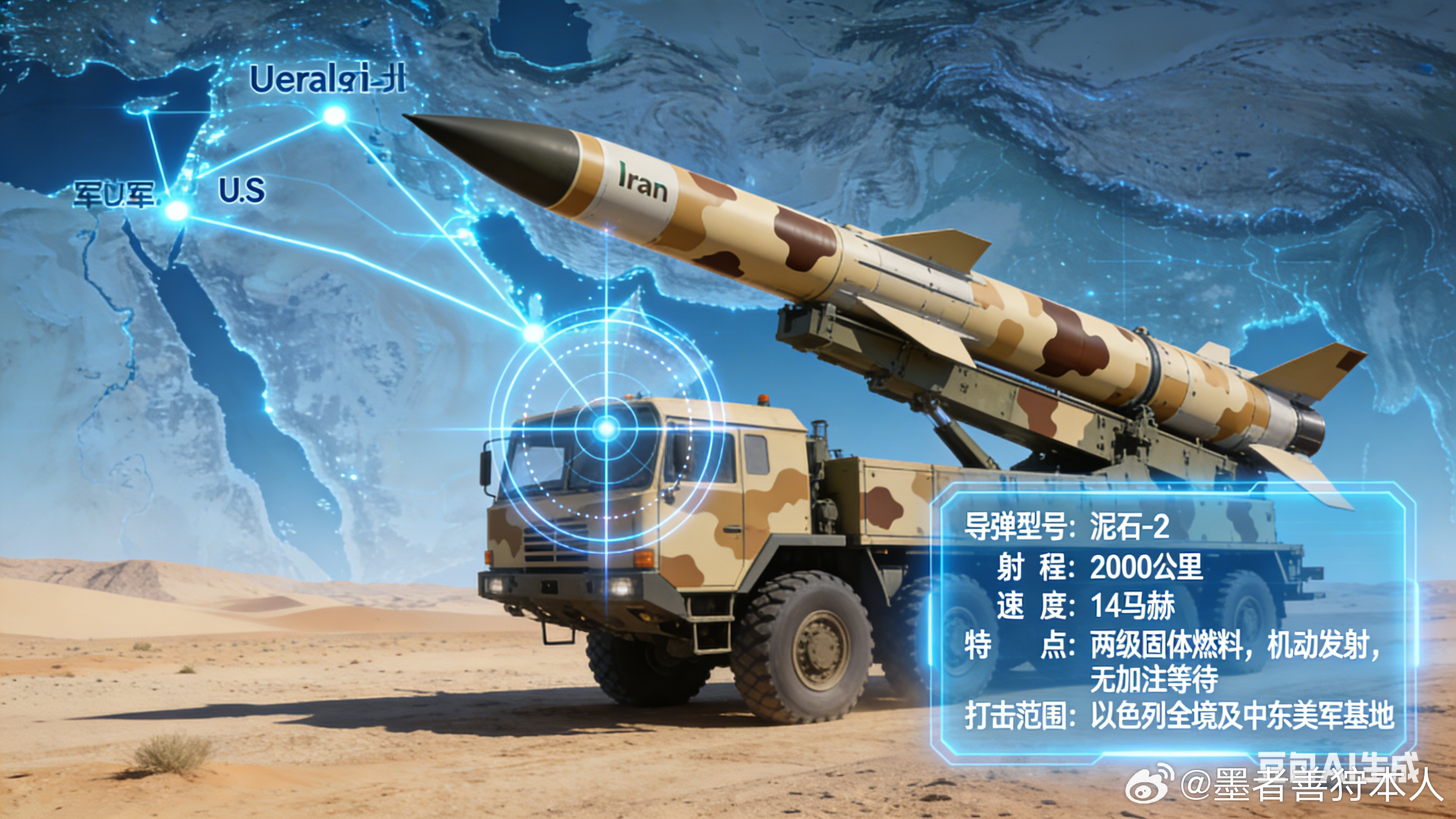 军事Ai新视野伊以冲突随着以色列和美国突然对伊朗再次发起军事打击，伊朗对美国和以