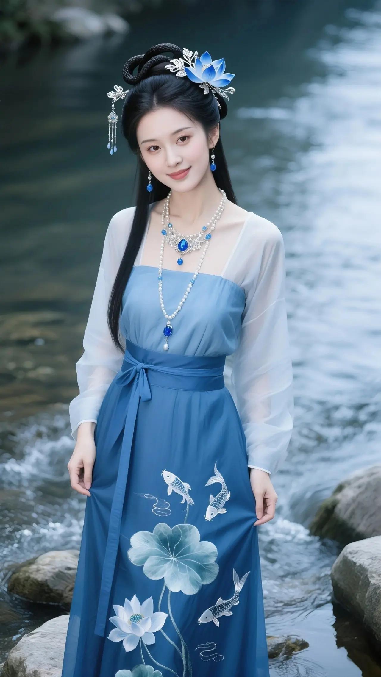 春天对我真友好，
常送鲜花和绿草。
穿的轻薄显妖娆，
绿水青山人不老。