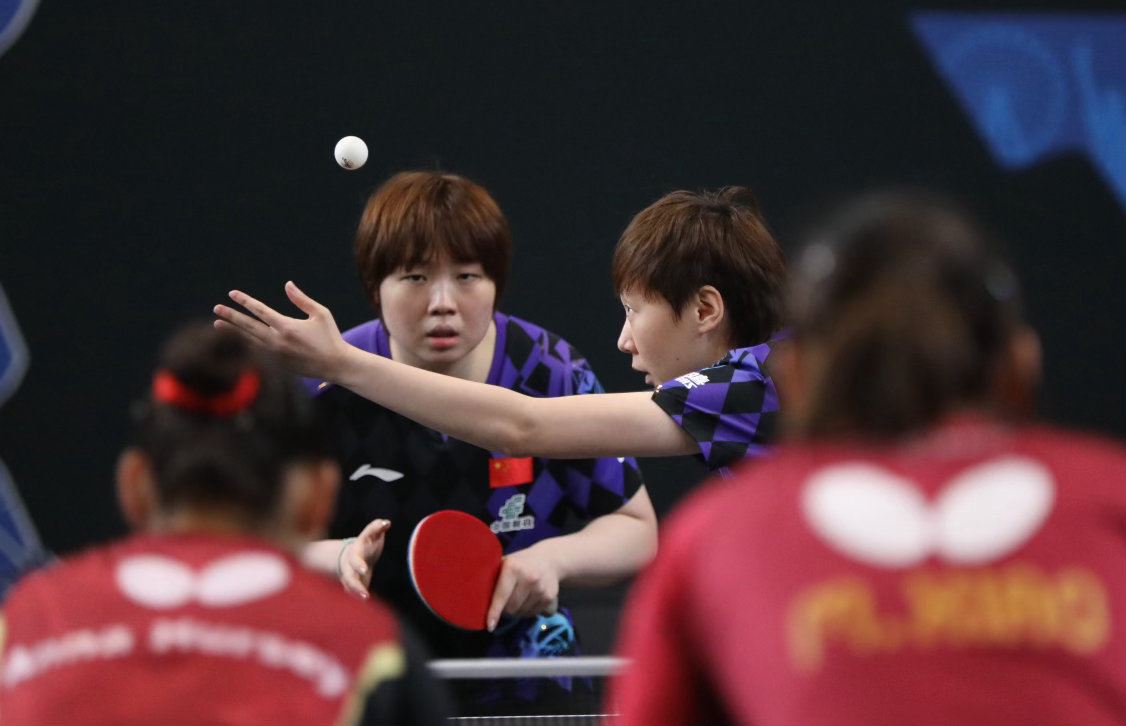 【WTT美国大满贯2026】｜20260701女双1/4决赛·图片3©️新华社王