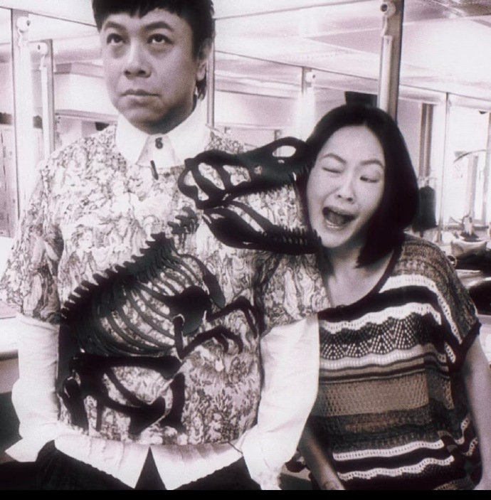 小S蔡康永化妆间旧照 考古到一组小S蔡康永化妆间旧照，每张小S都很抢镜！[笑cr