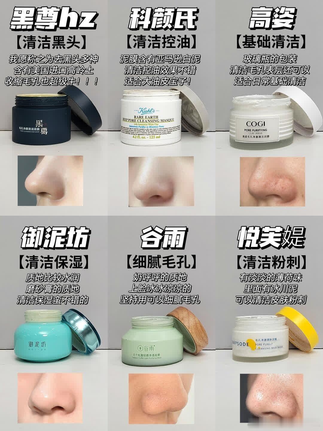 被问N次！男大去黑头泥膜跟着选不出错 大黑头！大毛孔！大油皮！全都别滑走! 👋