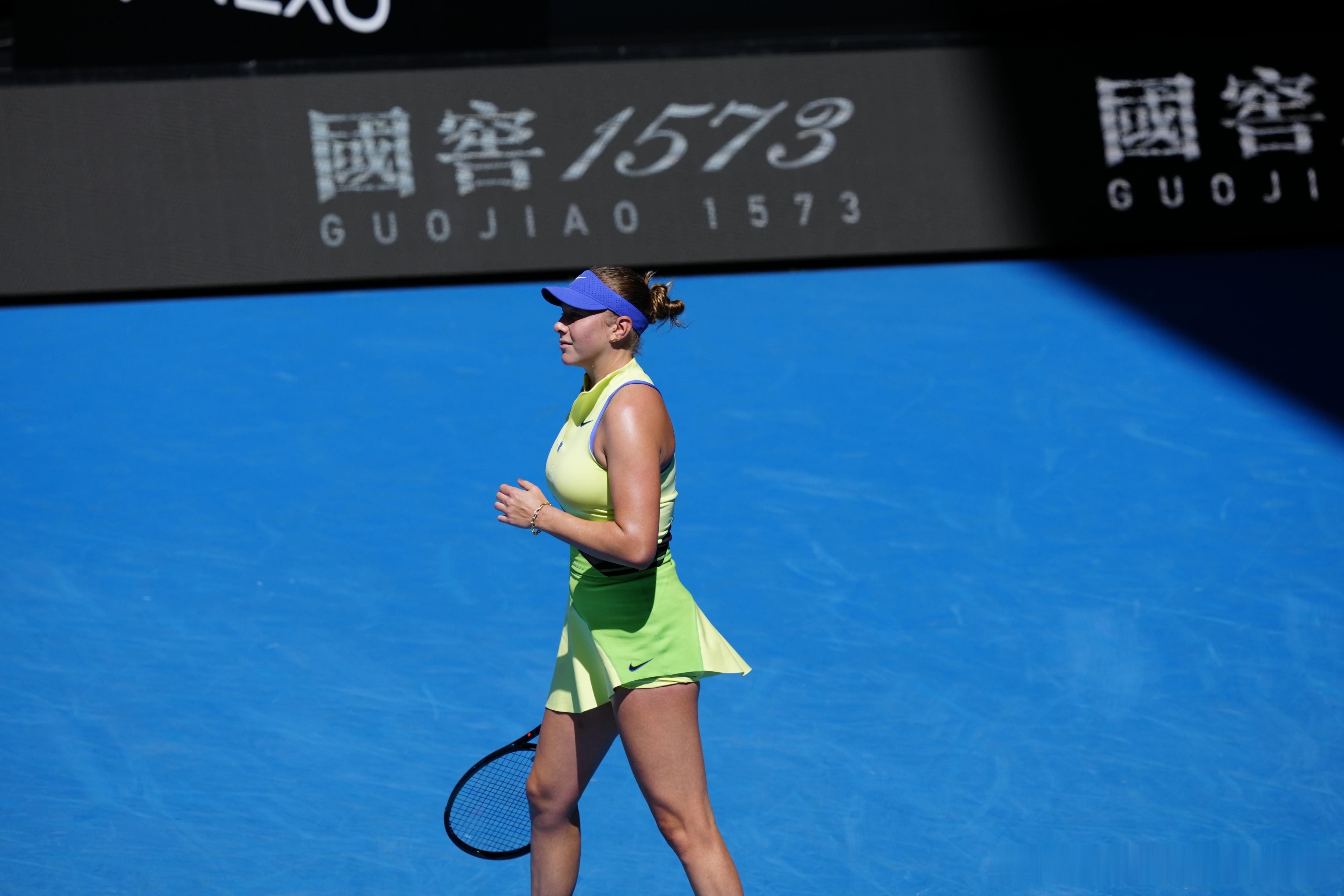 阿尼西莫娃！！！澳网2026继续前进！！！6-1/6-4击败斯尼亚科娃Amand