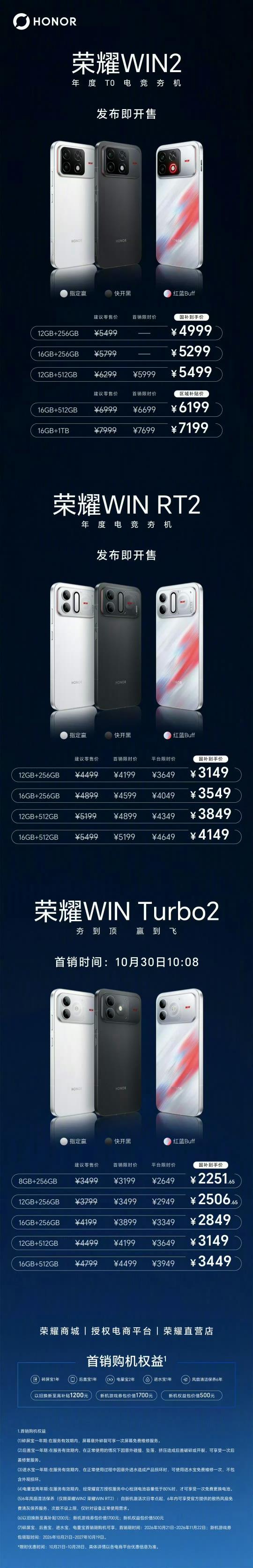 荣耀WIN2系列这价格直接掀桌子了！入门版更香！

荣耀WIN2（骁龙8EE6）