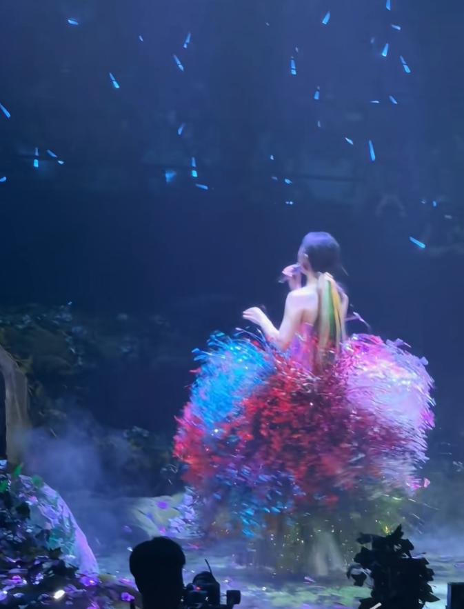 单依纯这着装出来后，
这是我听到一个最搞笑的形容，
不是说她像海胆，而是说这是