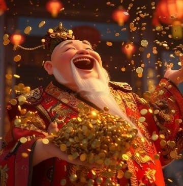 见者早日发财，正财偏财财财如意，过一个丰收年  x. dm. nn,. 