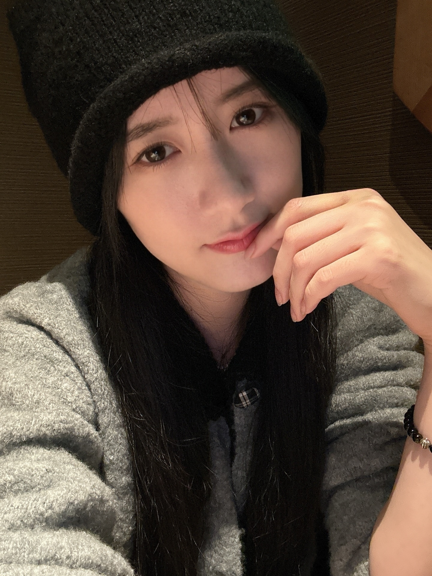 人间至甜袁冰妍 带冷帽的小O，我也想get同款，但广东的天气不允许~