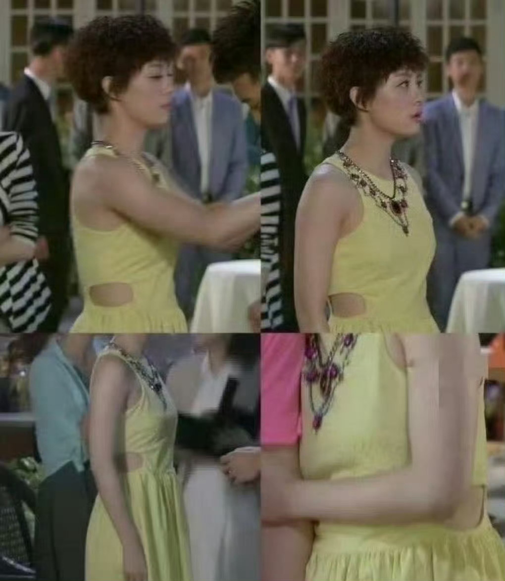 孙俪穿的这件裙子，但凡腰上有一丝多余的肉，都不敢穿 