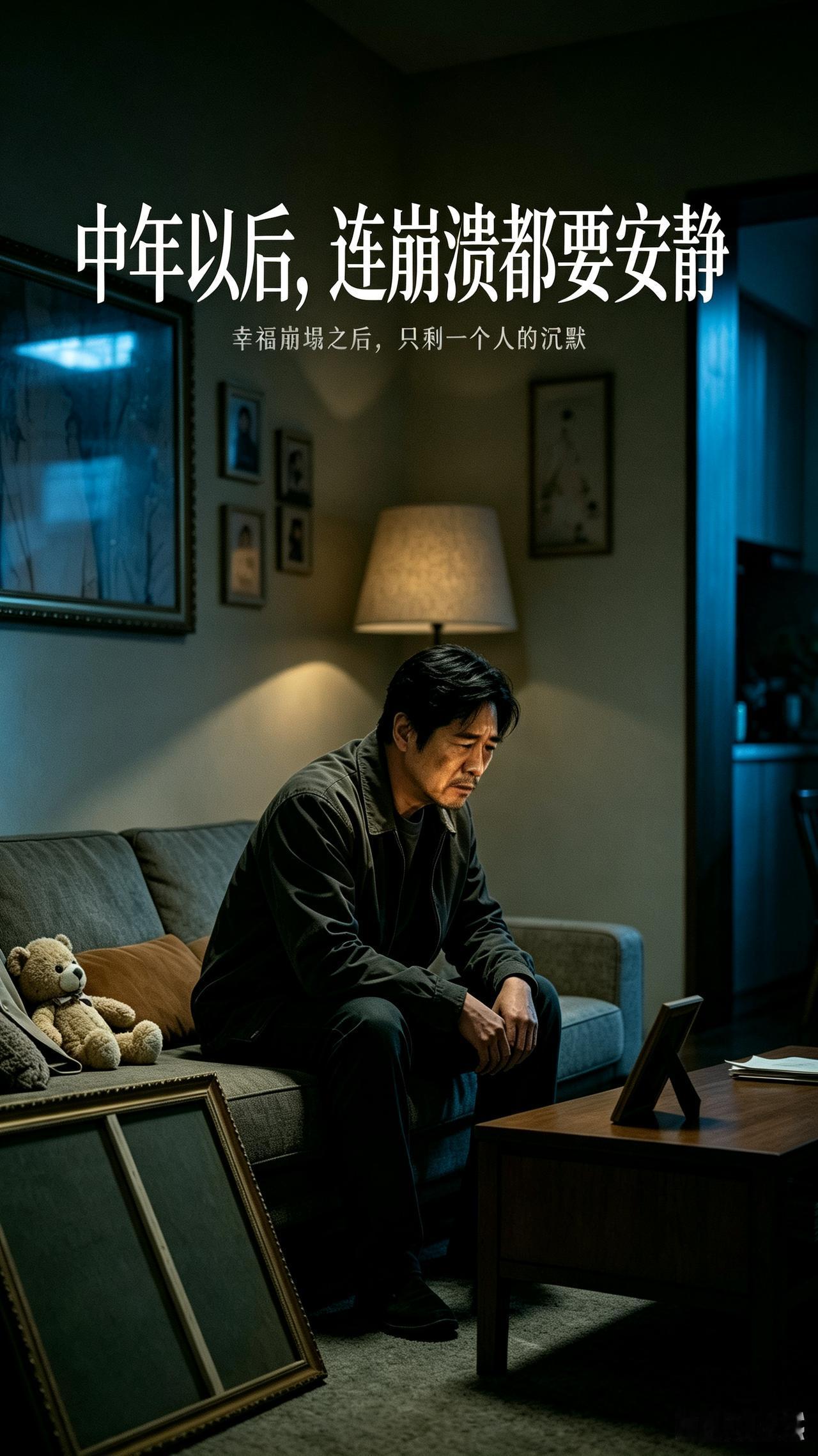 其实压垮一个中年男人的就是那么一瞬间，也许一张优化表，也许就是一张化验报告，更悲