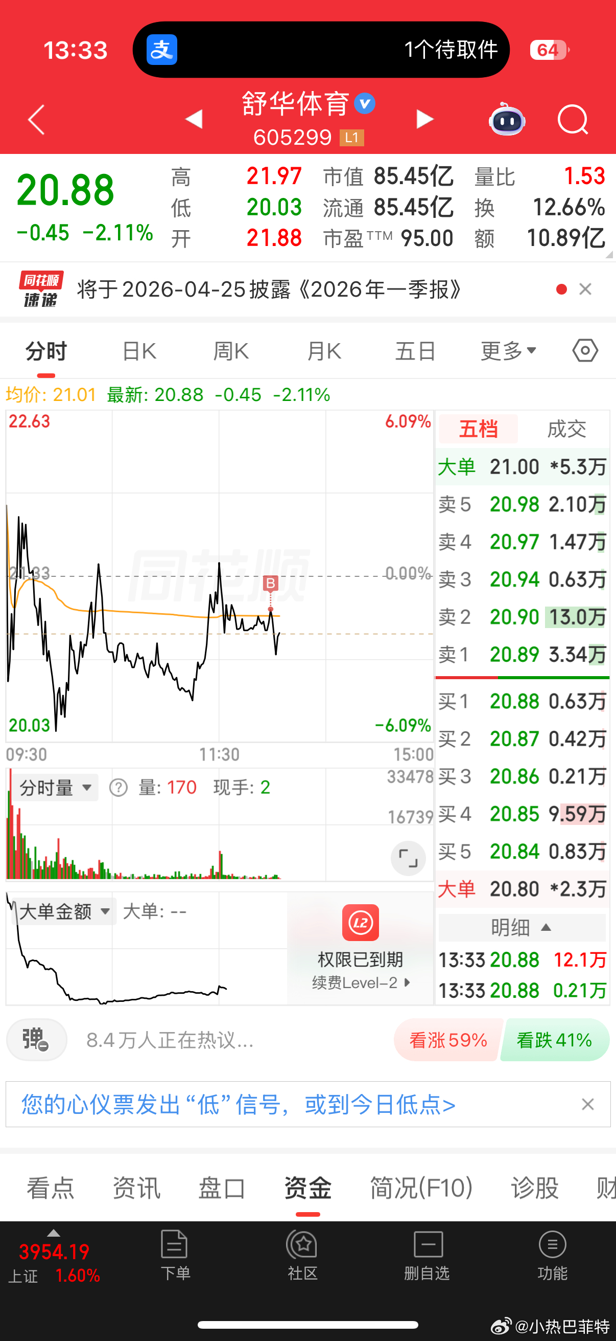 低吸了一点，换个思路，换个方向，行情都在人潮汹涌中爆发 