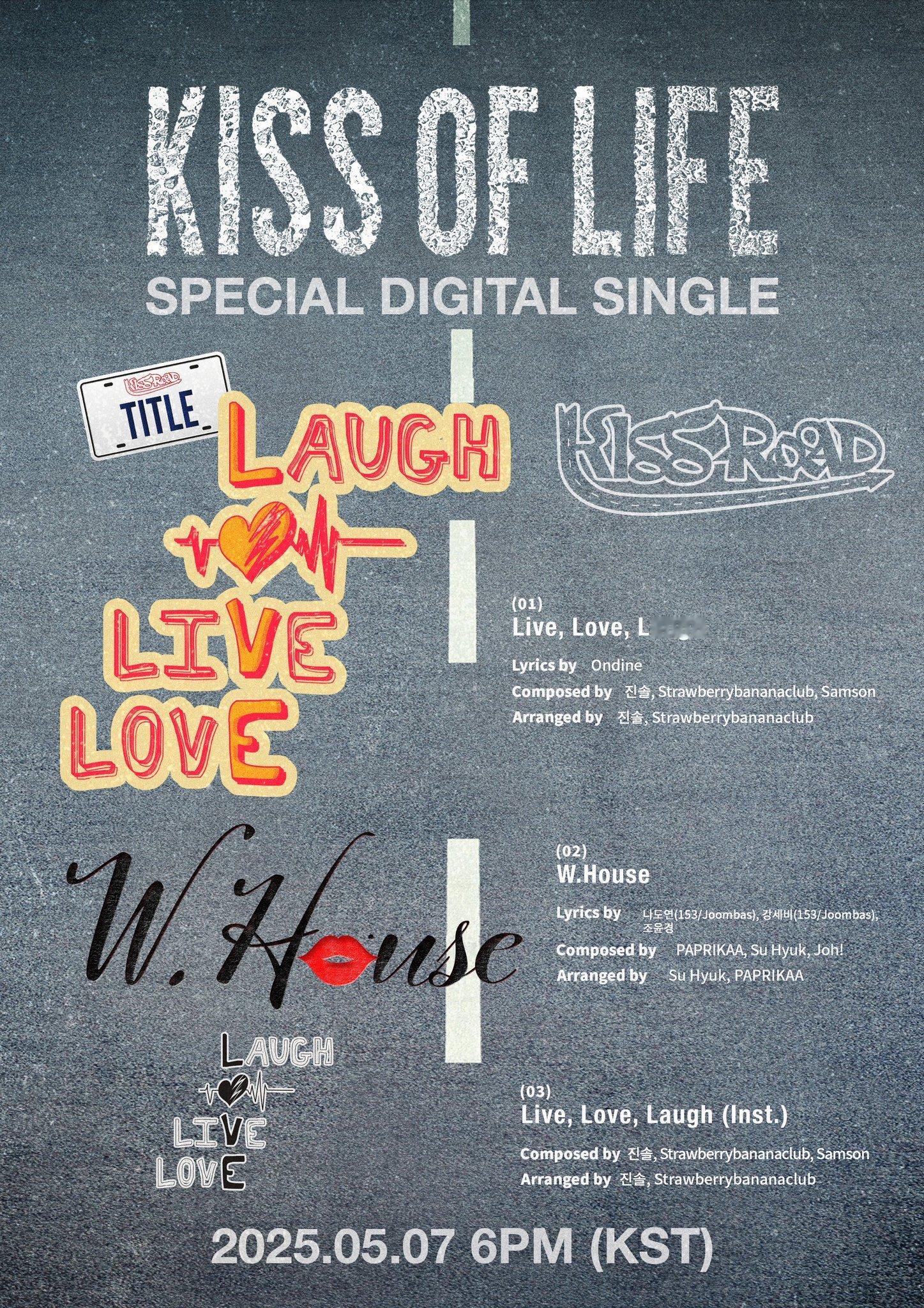 KISS OF LIFE新单曲专歌单公开，将于5月7日回归！Special Di