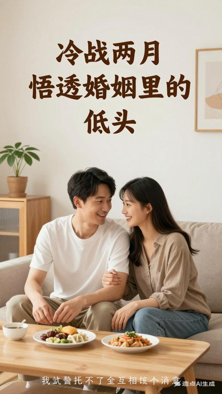 冷战两月，悟透婚姻里的 “低头”

和他冷战两个月了，从最初的赌气、委屈，到后来
