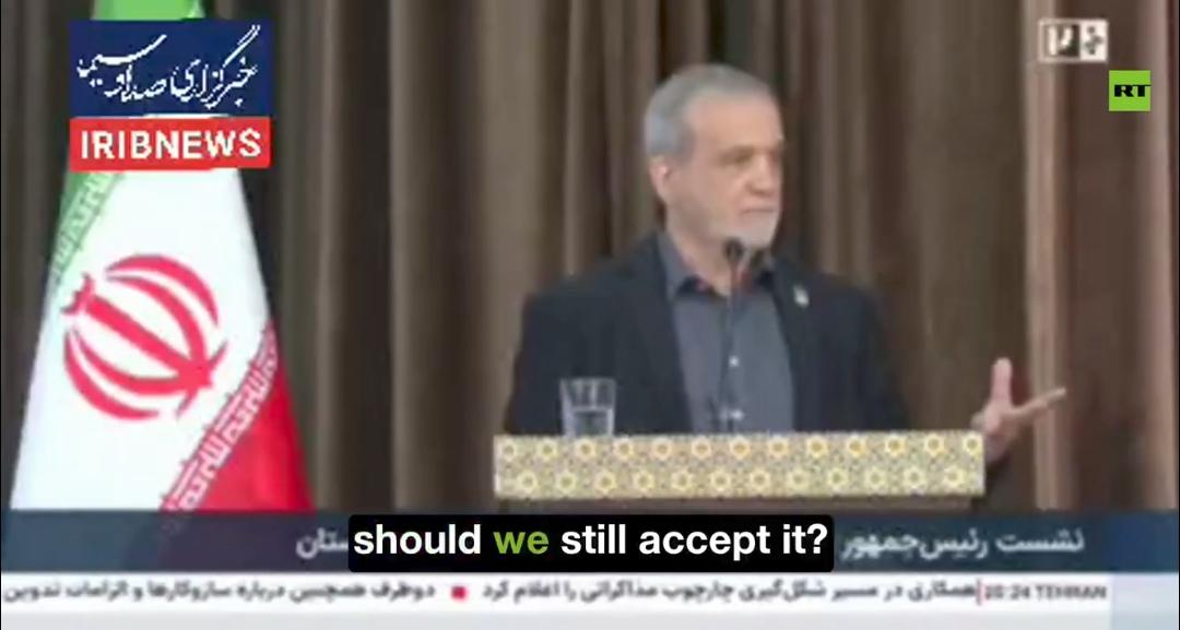 新闻快讯——据伊朗国家电视台报道：
伊朗总统佩泽希基扬呼吁避免战争，但表示绝不向