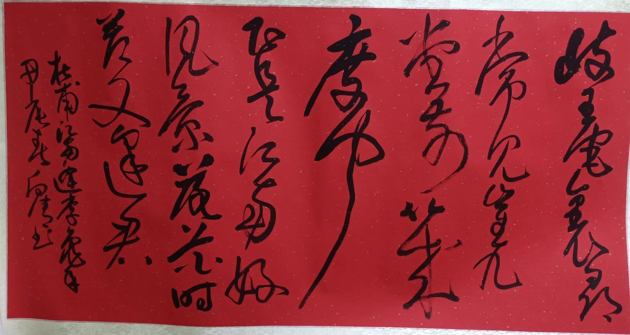 #晒晒你喜欢的书法作品#一个客户定制的，写好后他老婆觉得还是写白色纸更好，后来给