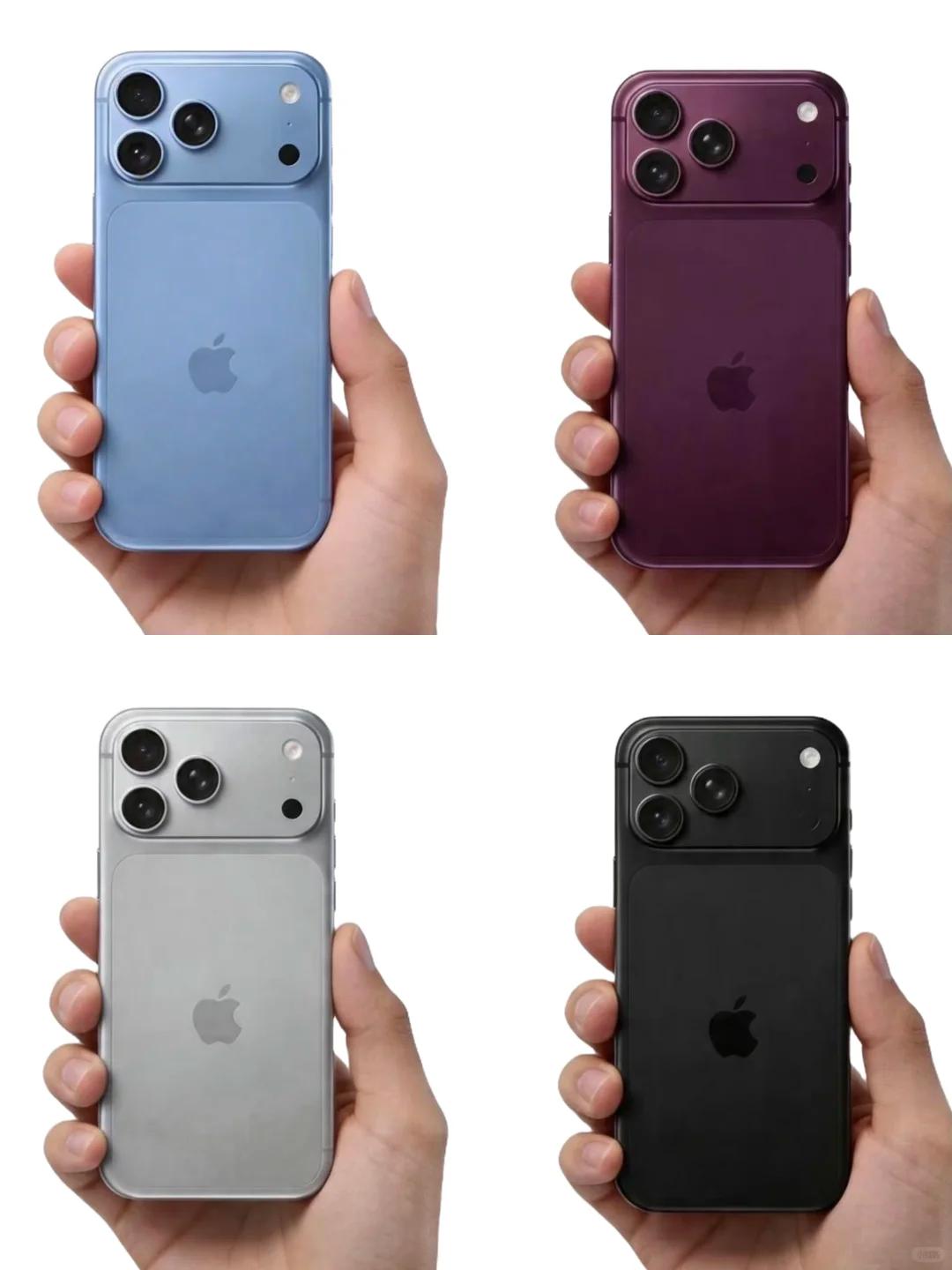 确定了！iPhone18Pro新增红、蓝、黑色！

根据网上的爆料，有人发了iP