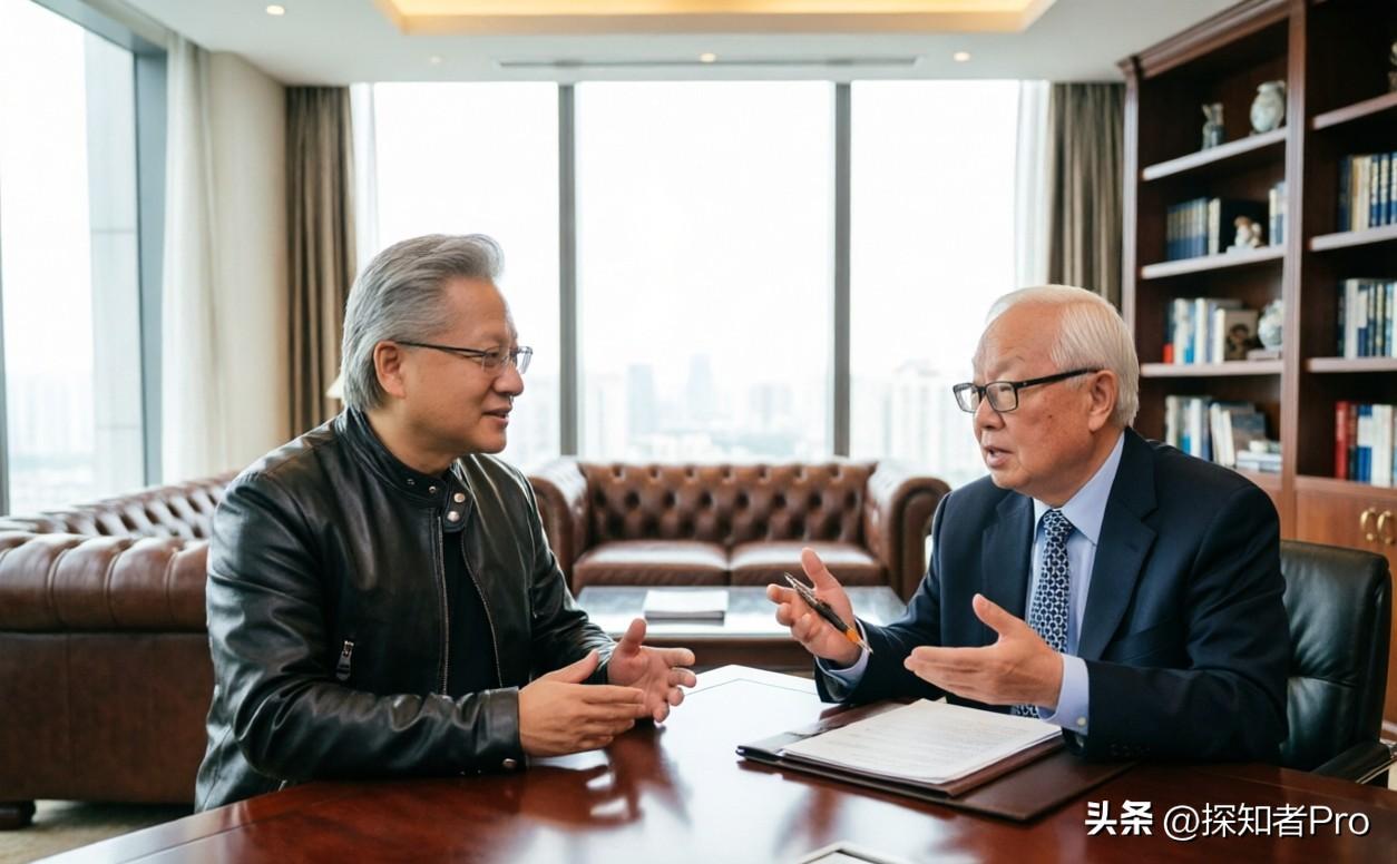 黄仁勋 最新动态——昨晚拜访了台积电创始人张忠谋，这是在释放什么信号吗？

老黄
