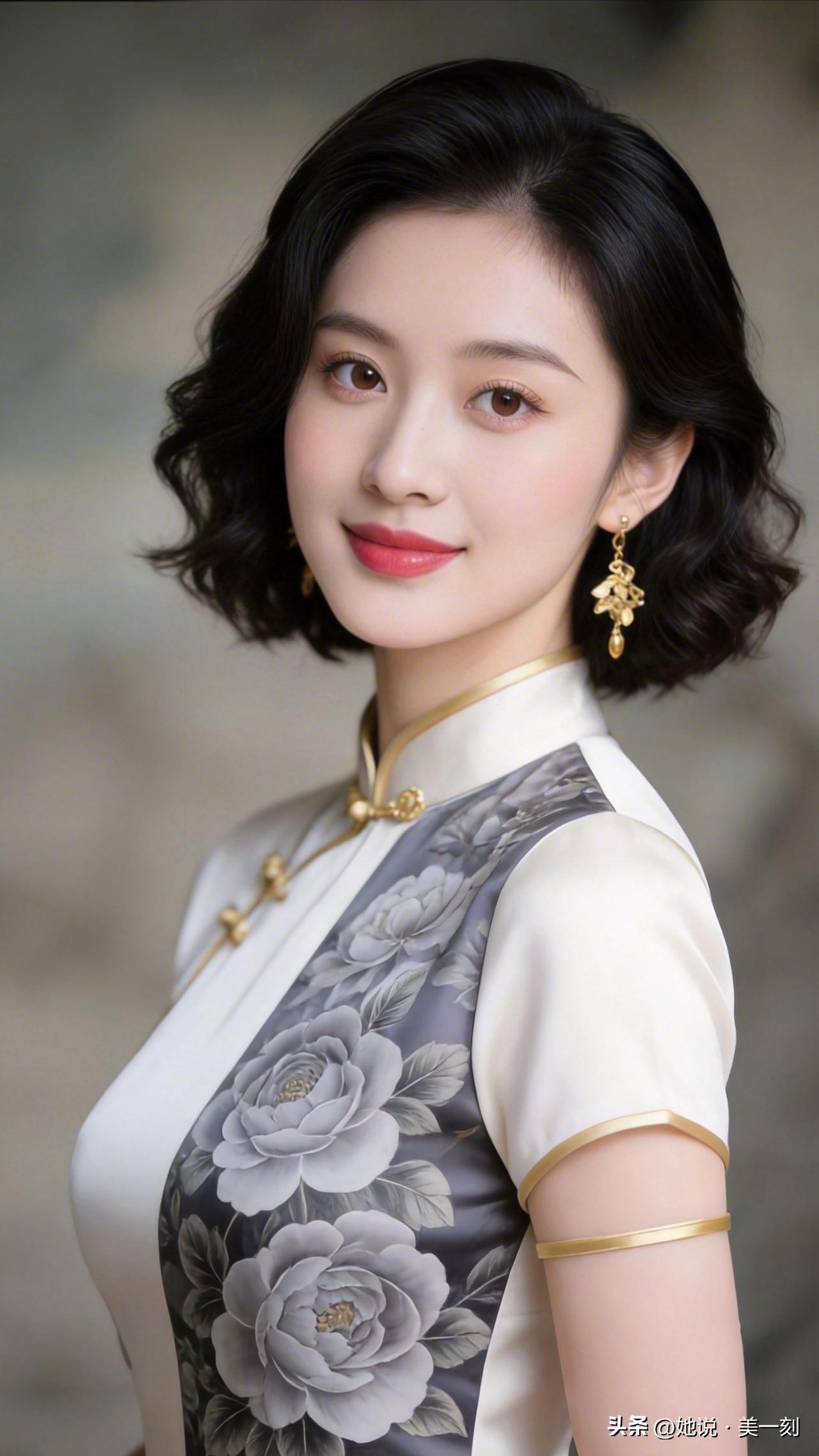 优雅东方美人，复古旗袍韵味十足。华服可以有多美