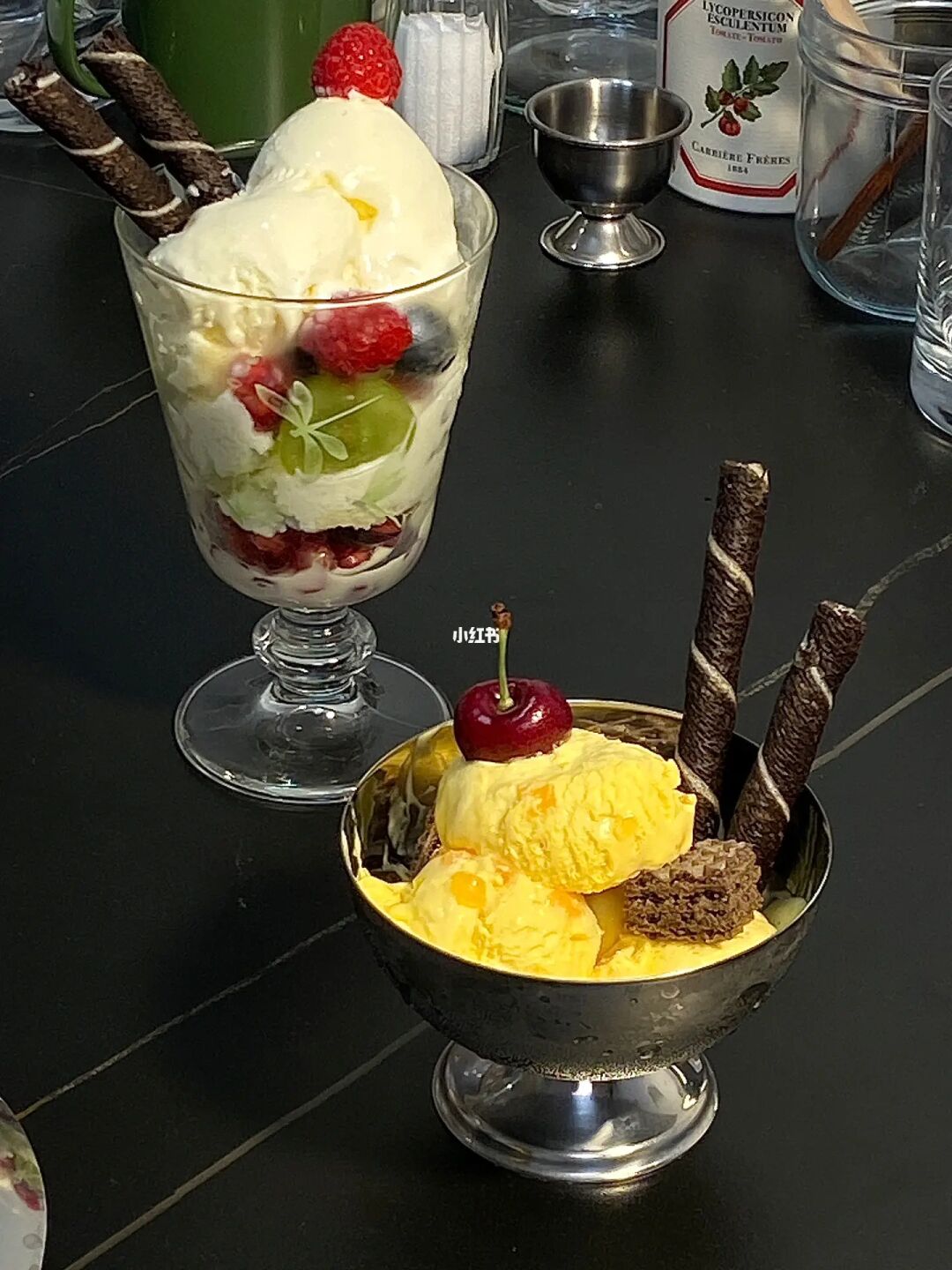 甜点｜🧺在夏天的尾巴来一杯冰淇凌芭菲🍧