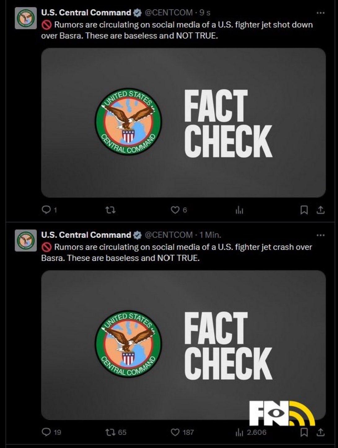 中央司令部这回脸丢大了！

美国中央司令部在社交媒体的一个帖子修改，意外成为了舆