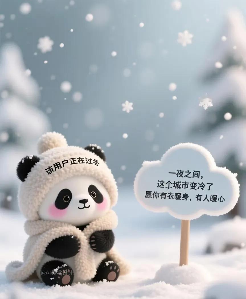 愿这个冬天，你不只御寒，更能愈己

❄️ 一夜之间，这座城市变冷了，愿所有人有衣