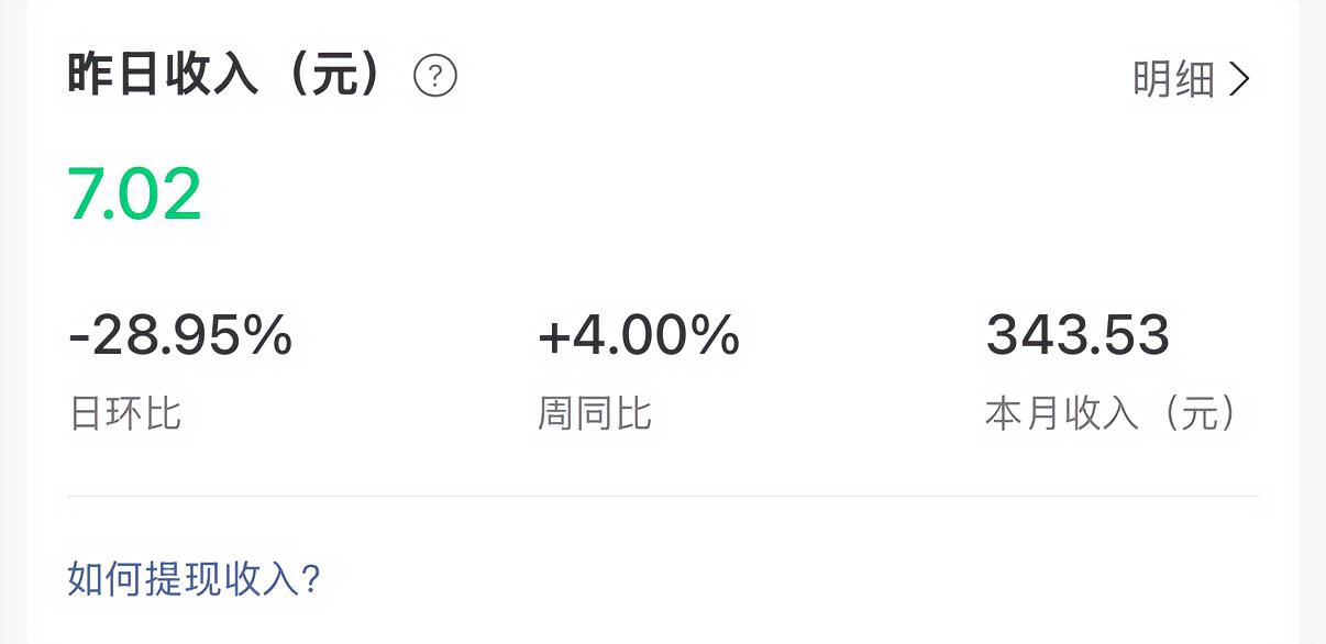累了17天，
挣到了343.53元。
挣钱不易啊！

一天一篇，用心用意地去写，